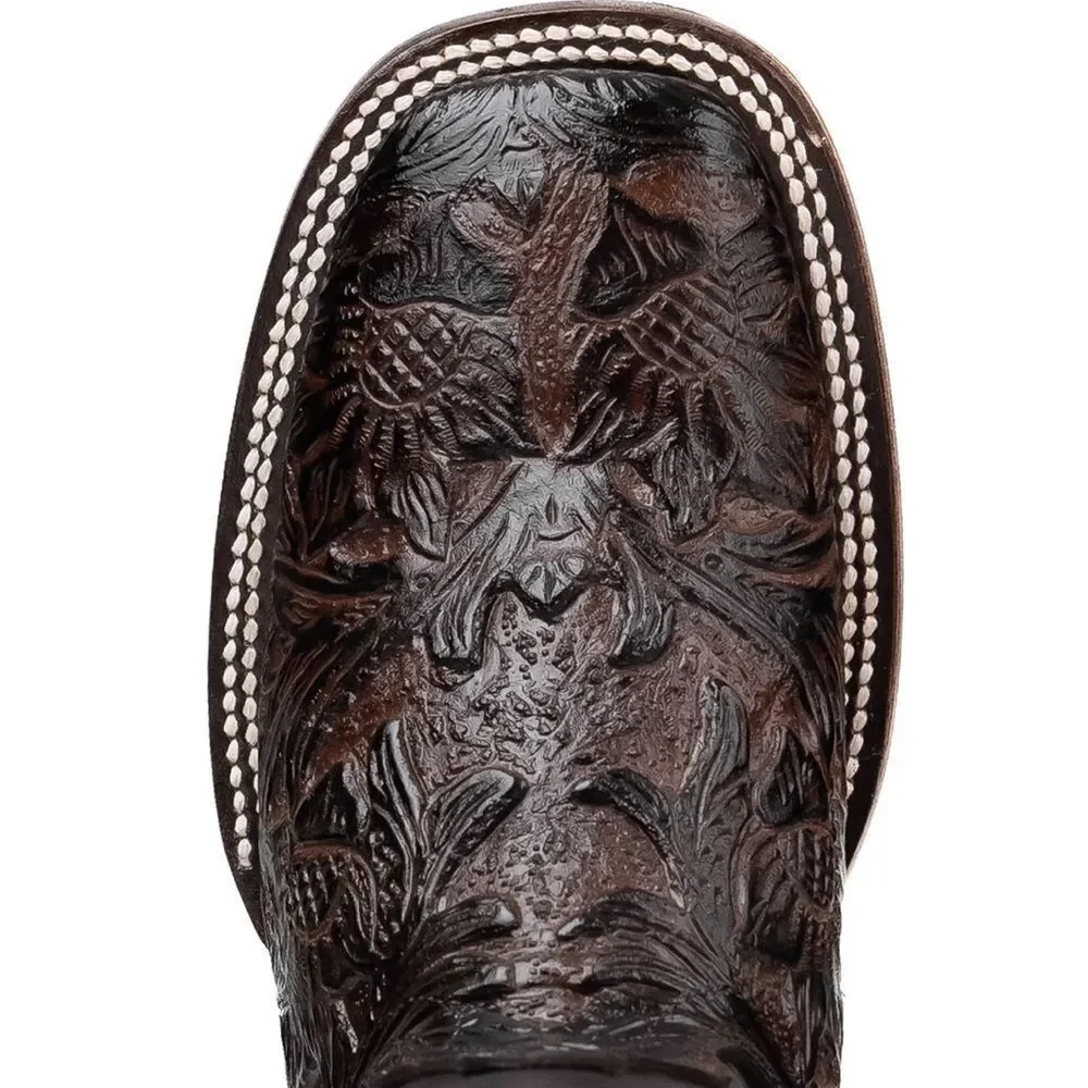 Rock’em Square Toe Cowgirl Boots Floral Daisies Size 9 / 25.5 - Picture 5 of 12